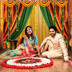 10x6.5ft Indian Pooja Backdrop Indian Diwali Traditional Festival Ganpati Hindu Puja Photography Background Hindu Wedding Party Banner Decorations Photo Studio Props - Image 4