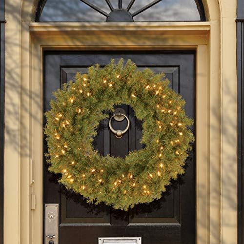 National Tree Company 30in Pre-Lit Norwood Fir Artificial Christmas Wreath - Image 2