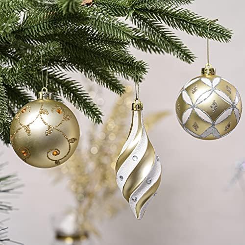 Valery Madelyn 40ct Christmas Tree Decorations Ball Ornaments Set Large - Image 4