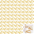 Gold Napkin Rings Set of 100, Metal Semicircle Napkin Holders Buckles for Dinner Wedding Parties Holiday Table Decoration, Kitchen Restaurant Modern Serviette Ring Holders by Doodlream