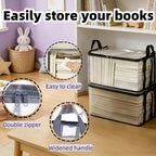 4 Pack Clear Comic Book Storage Containers, Black - Image 5