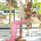 12 Pack Dusty Rose 10Ft Cheesecloth Table Runner - Image 7