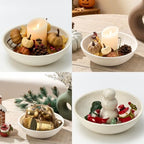 Vanselia Decorative Table Bowl Ceramic Trays Home Room Decor (10" Rustic) - Image 2
