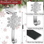 Lounsweer 12 Pcs Snowflake Christmas Stocking Holders - Image 2