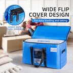 TAILI 12 Pack Blue Extra Large Moving Bags,Storage Bags with Visible Window - Image 4