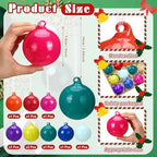 FoldTier 9pcs 3" Colorful Glass Ball Christmas Tree Ornament, Rainbow Color - Image 2