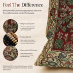 William Morris Tree of Life Red Tapestry Throw Pillow Cover 16 x 16 in - Image 5