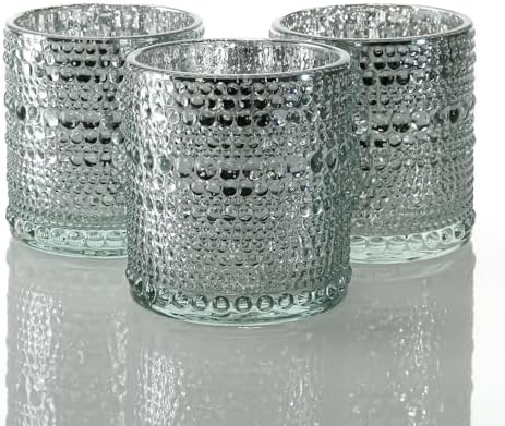 Richland Pearly Candle Holders Mercury Small Silver Set of 36 by Richland