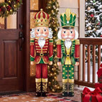 Yerliker 2 Pcs Christmas Nutcracker Porch Signs for Outdoor Decorations - Image 3