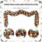 Thiccywoov 6 ft Prelit Christmas Gingerbread Man Garland with Light - Image 3