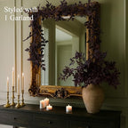 Fall Decorations for Home - 2 Pack 6 Ft Plum Cimicifuga Seeded Garlands - Image 4