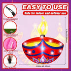 VIHOSE 4.27 ft Diwali Inflatable Diya Lamp Indian Decorations with LED - Image 3