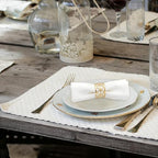 100Pcs Gold Hollowed-Out Napkin Rings - Image 4
