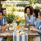 Alpha Living Home Woven Napkin Rings, Blue, 100-Pack - Image 5