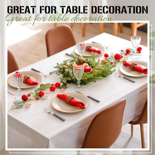 Zhehao 100 Pcs Wood Napkin Rings Bulk Acacia Napkin Buckles for Table Decor - Image 4