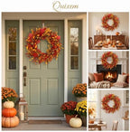 Appalachia Berry Silk Fall Door Wreath 20 Inch Harvest Front Door Decor - Image 4