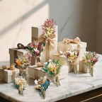 12/24PCS Handmade Dried Flower Bouquet with Stems Natural Dried Wildflowers 7.5 Inch Mini Dry Flowers for Vase Farmhouse Decor, Wedding Styling, Photography Props, Gift DIY(24pcs, Bright) - Image 6