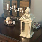 Lantern Decorative Indoor&Outdoor, 14.4'' Large Metal Candle Lanterns, Vintage Hanging Candle Holders Farmhouse Shelf Wedding Front Porch Patio Decor, Christmas Halloween Decorations for Home - Image 4