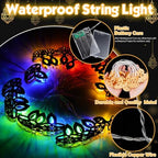 Glooglitter 20 ft 40 LED Diwali Diya String Lights, Colorful, 2 Styles - Image 3