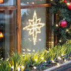 Christmas Window Silhouette Lights, Lighted Star of Bethlehem Double Sided Decorations with 50 Count Incandescent Mini Light, for Holiday Indoor Wall Door Glass Decor - Image 6