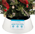 BIRDROCK HOME Metal Christmas Tree Collar, White, 28” x 10” by BIRDROCKHOME