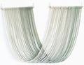 QULBUJ Dip Dye Large Macrame Wall Hanging Tie-Dye Yarn Tapestry Home Boho Wall Decor Ombre Art Headboard Bedroom Living Room 52" Wx34 L,Green by Unknown