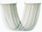 QULBUJ Dip Dye Large Macrame Wall Hanging Tie-Dye Yarn Tapestry Home Boho Wall Decor Ombre Art Headboard Bedroom Living Room 52" Wx34 L,Green by Unknown