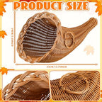 Funnymoom Fall Cornucopia Centerpiece Set with Leaves Pumpkin,Elegant - Image 2