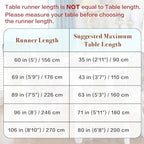 kilofly Elegant Floral Brocade Jacquard Table Runner Tassels (89 x 12 inches) - Image 3