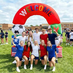 Leyndo 10 ft Giant International Flag Inflatable Archway Decorations 2026 World Soccer Blow up Decorations with Country Flag, LED Lighted 2026 Soccer Inflatables for Yard Garden Lawn Outdoor - Image 4