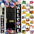 DoubleFill Welcome Sign for Front Door Porch Standing, 47 x 9.8 Inch by DoubleFill