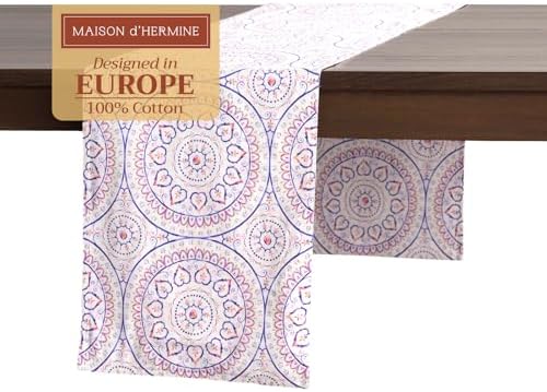 Maison d' Hermine Table Runner 100% Cotton 14.50" x 108" (Double Layer) by MaisondHermine