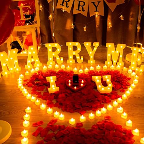 Homemory Marry ME Light Up Letters Proposal Decoration Kit with Tea Lights - Image 6