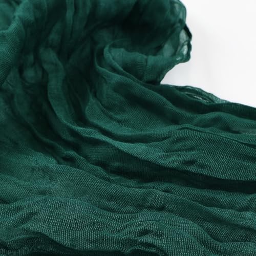 12 Pack Emerald Green Cheesecloth Table Runner 23 x 120 Inch 10Ft - Image 7