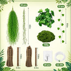 35 Pcs Artificial Bendable Vines Branches Decoration, Jungle Theme Decor - Image 2