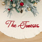 Personalized Christmas Tree Skirt,Family Christmas Tree Skirts,Home Decor,Customized Holiday Decorations (White,92cm/39'') by Unknown