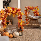 30 Pack Artificial Fall Leaf Garland Maple Leaves Autumn Vines Decor - Image 6