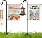 XDW-GIFTS Garden Flag Stand, Sturdy 2-Pack Flag Pole Holder with Shepherd Hook for Yard Decorations Outdoor Garden Flag Holder for 28''x40'' Flags 60 in Heavy Duty Yard Flag Post Stake (Without Flag) by XDW-GIFTS