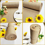 2 Pack 12 inch x 10 Yards Burlap Table Runners, Burlap Roll,Natural Rustic Jute Table Runner Bulk for Western Wedding Table Decorations,Farmhouse Style Party,Kitchen Coffee Table Decor Cover - Image 3