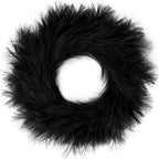 Sggvecsy Pampas Grass Wreath 26’’ Faux Pampas Wreath for All Seasons Artificial Pampas Wreath Christmas Decor Boho Wall Decor for Front Door Farmhouse Halloween Autumn Wreath Decoration (Black) by Sggvecsy