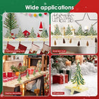 Christmas Stocking Holders for Mantle Set of 2 Green Xmas Tree Stocking Hangers Sturdy Hooks with Gold Non-Slip Base for Fireplace Christmas Gifts Holiday Party Decoration - Image 7