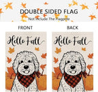 Seasonal Garden Flags Golden Doodle Double Sided Flags Set of 11 Holiday Farmhouse Indoor Outdoor Yard Lawn Christmas Gifts Decorations 12.5x18 Inch - Image 3