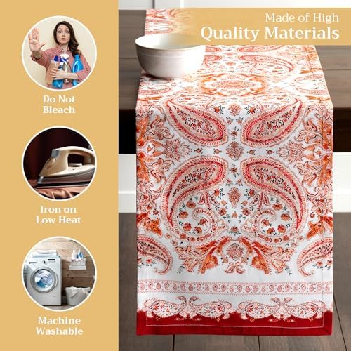 Maison d' Hermine Table Runner 100% Cotton 14.50" x 108" (Single Layer) - Image 3