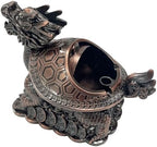 Briskfeel Feng Shui Dragon Turtle Multi Functional Metal Statue Wealth Prosperity Sculpture for Living Room Office Desk Feng Shui Art Best Housewarming Congratulatory GIF (D1 Bronze) - Image 2