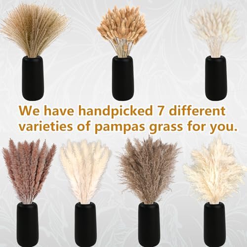 610 PCS Dried Pampas Grass Decor, Dried Flower Bouquets for Wedding, Home, Centerpiece Table, Modern Home, Western Living Room, Nurserie, Nursery, Boho Room, Beach, Women Office, and Boho Decor - Image 4