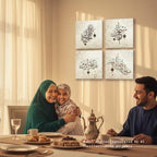 Islamic Canvas Wall Art Decor, Modern Quran Calligraphy for Living Room Set - Image 5