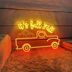 It’s Fall Y’all Pumpkin Truck LED Neon Sign, Dimmable Fall Home Decor Neon Light, Autumn Party Sign Farmhouse Harvest Welcome Door Wall Decor - Image 3