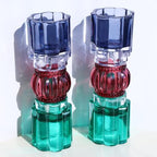 VOHO Tall Candle Holder Set of 2, Reversible Candle Holder Shades of Blue by VOHO