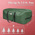 Holiday Cheer Christmas Tree Storage Bag Waterproof 7.5ft Green - Image 3