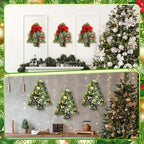 6 Pcs 13 Inch Christmas Wreath Christmas Tree Wire Wreath Frame - Image 5